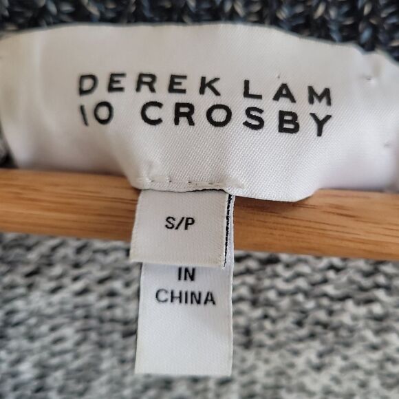 Derek Lam 10 Crosby colour block knit V-neck sweater blue small cotton - Picture 10 of 12